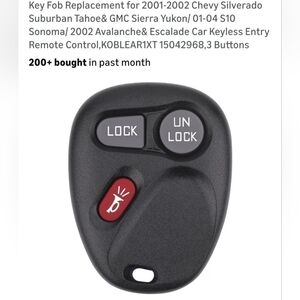 Black Key Fob Replacement
